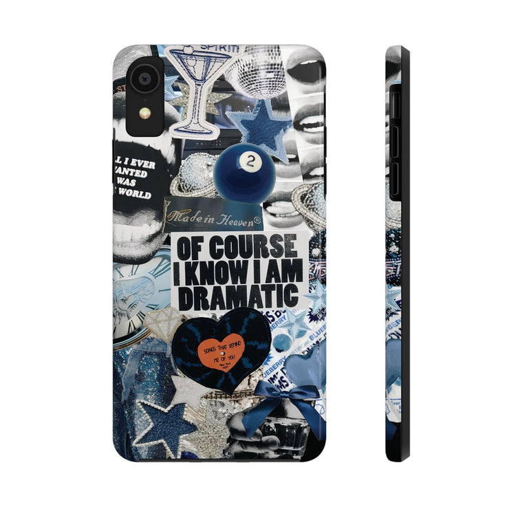 Blue Coquette 2 Ball Collage Tough iPhone Case