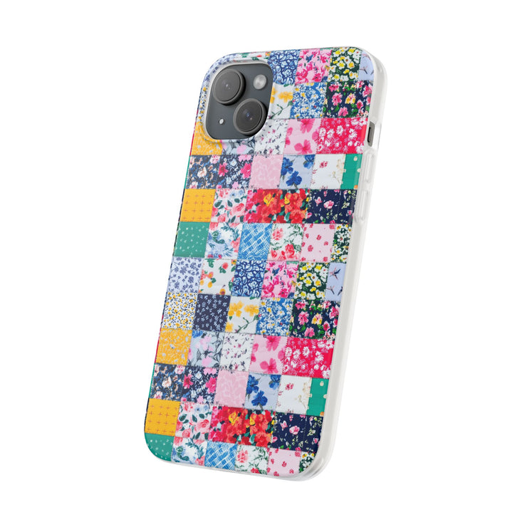 Collage Florals Stamps Flexi iPhone Cases