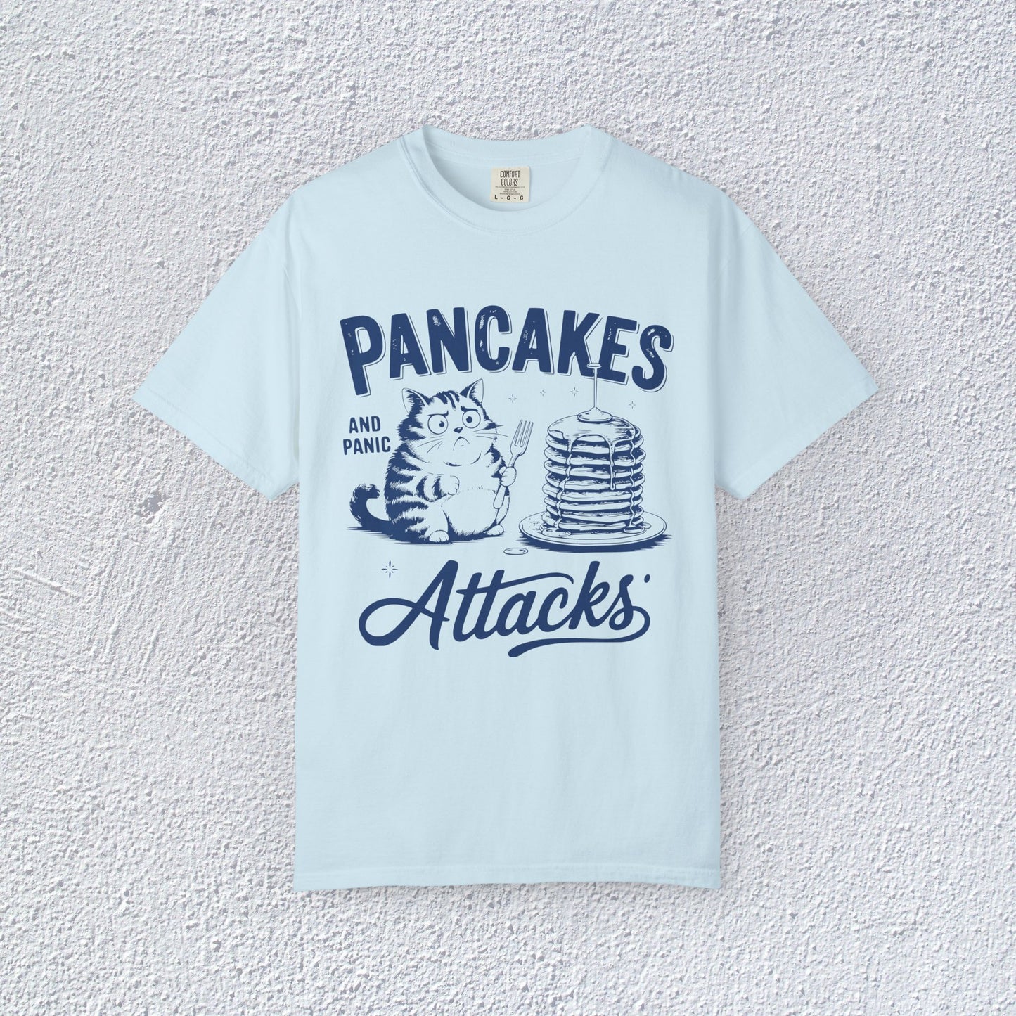 Pancakes and Panic Attacks T-Shirt, Mental Health Graphic Tee, Gift for Introverts