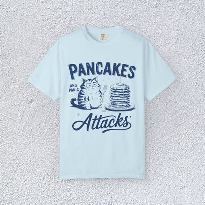 Pancakes and Panic Attacks T-Shirt, Mental Health Graphic Tee, Gift for Introverts