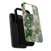 Green Vintage Mosaic Collage iPhone Case