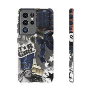 Star Girl Blue Collage Tough Samsung Cases