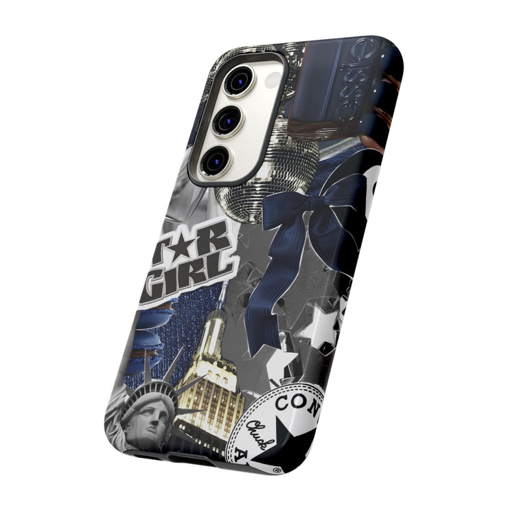 Star Girl Blue Collage Tough Samsung Cases