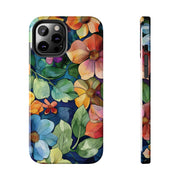 Floral Stained Glass Effect Tough iPhone Case