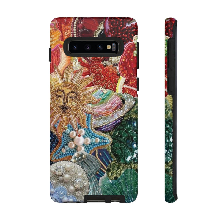 Vintage Mosaic Sun Samsung Cases