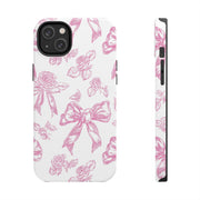 Pink Valentine Toile De Jouy Tough iPhone Case