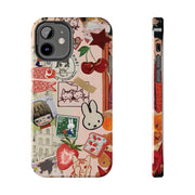 Collage Coquette Cherry Tough iPhone Case