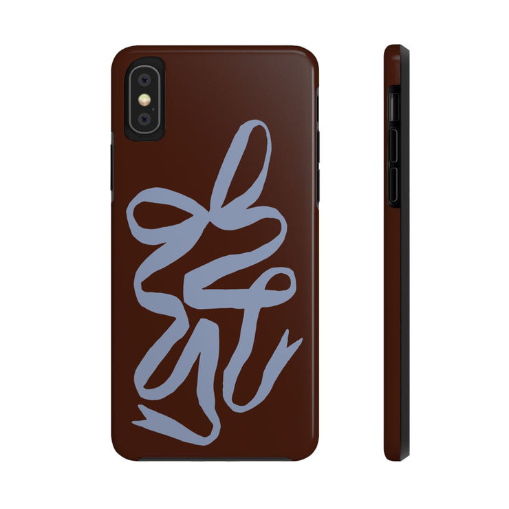 Mocha Ribbon iPhone Case