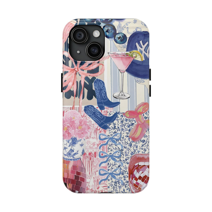 Coquette Collage Tough iPhone Case