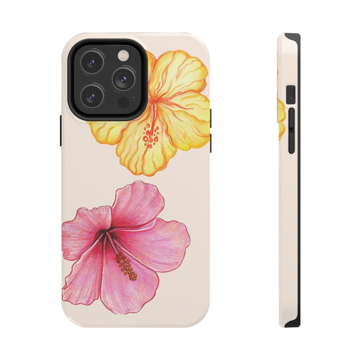 Hibiscus Flower Yellow Tough iPhone Case