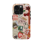 Collage Coquette Cherry Tough iPhone Case