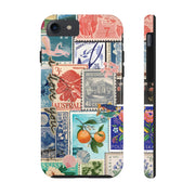 Vintage European Stamps Tough iPhone Case