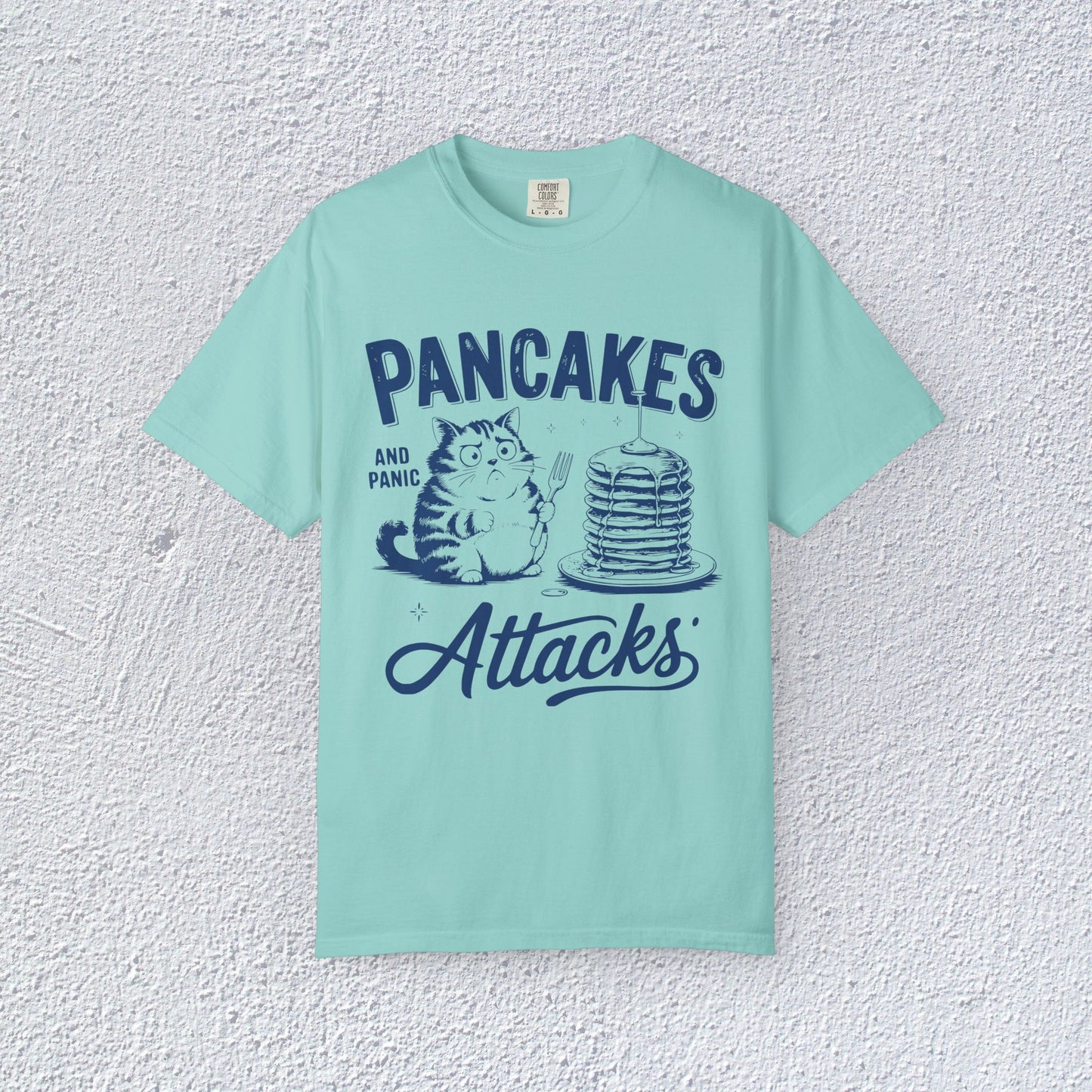 Pancakes and Panic Attacks T-Shirt, Mental Health Graphic Tee, Gift for Introverts