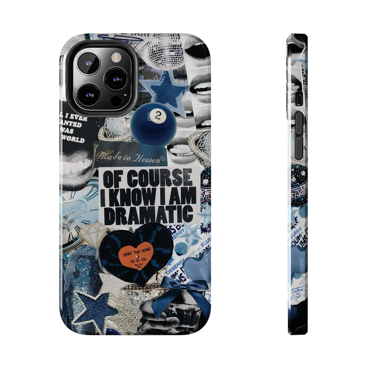 Blue Coquette 2 Ball Collage Tough iPhone Case