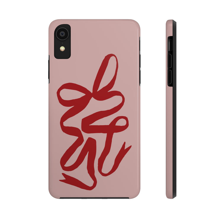 Valentine Ribbon Tough iPhone Case