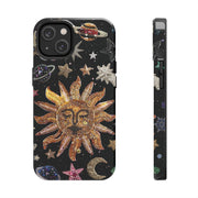 Sun Moon Star Faux Celestial Tough iPhone Case