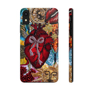 Vintage Heart Mosaic Collage iPhone Case