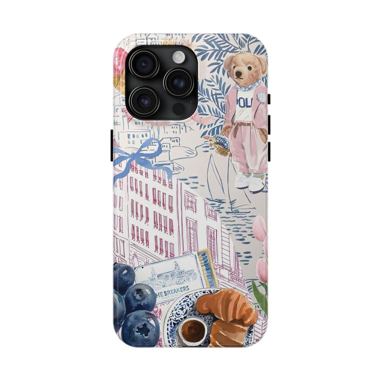 Vintage Coquette Collage Tough iPhone Case