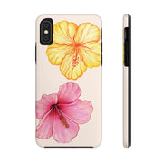 Hibiscus Flower Yellow Tough iPhone Case