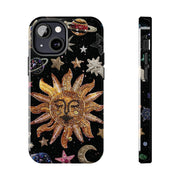 Sun Moon Star Faux Celestial Tough iPhone Case