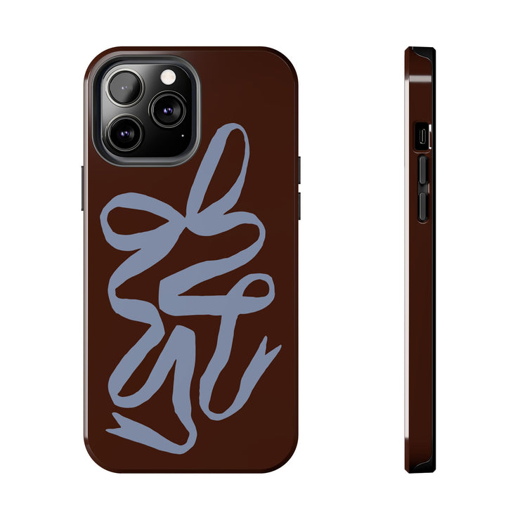 Mocha Ribbon iPhone Case