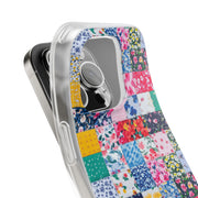 Collage Florals Stamps Flexi iPhone Cases