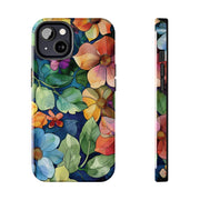 Floral Stained Glass Effect Tough iPhone Case