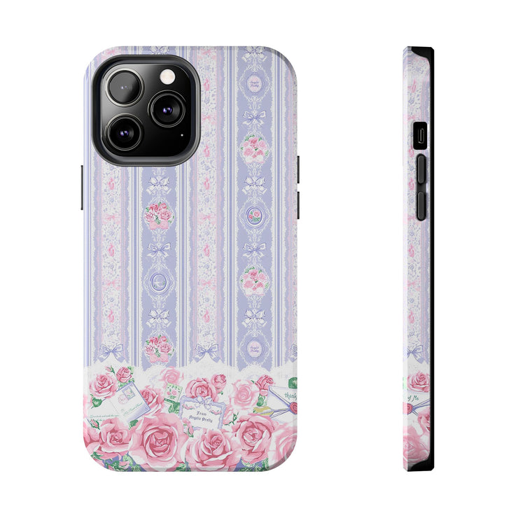 Blushing Florals Roses iPhone Case