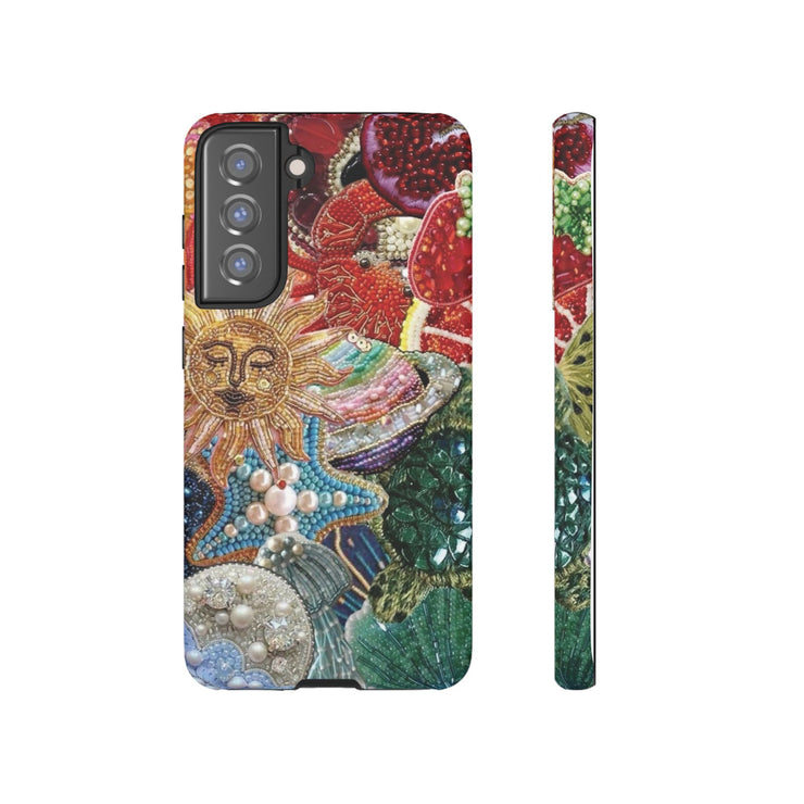 Vintage Mosaic Sun Samsung Cases