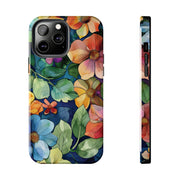 Floral Stained Glass Effect Tough iPhone Case