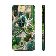 Green Vintage Mosaic Collage iPhone Case