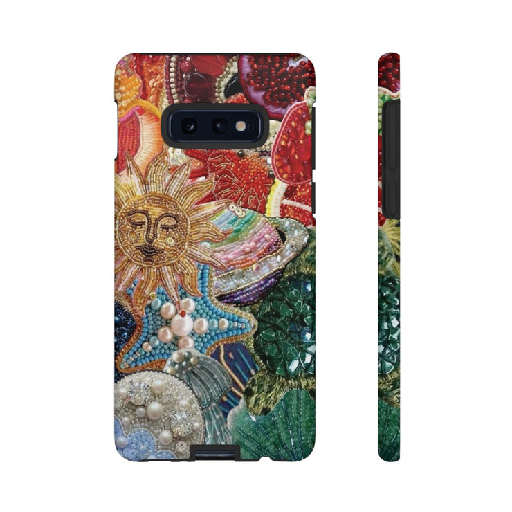 Vintage Mosaic Sun Samsung Cases