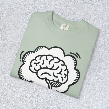 I Think I Think Too Much Unisex T-Shirt, Mental Health Graphic Tee, Gift for Introverts