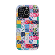 Collage Florals Stamps Flexi iPhone Cases