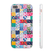 Collage Florals Stamps Flexi iPhone Cases