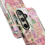 New York Pink Collage Samsung Cases