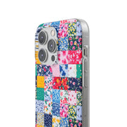 Collage Florals Stamps Flexi iPhone Cases