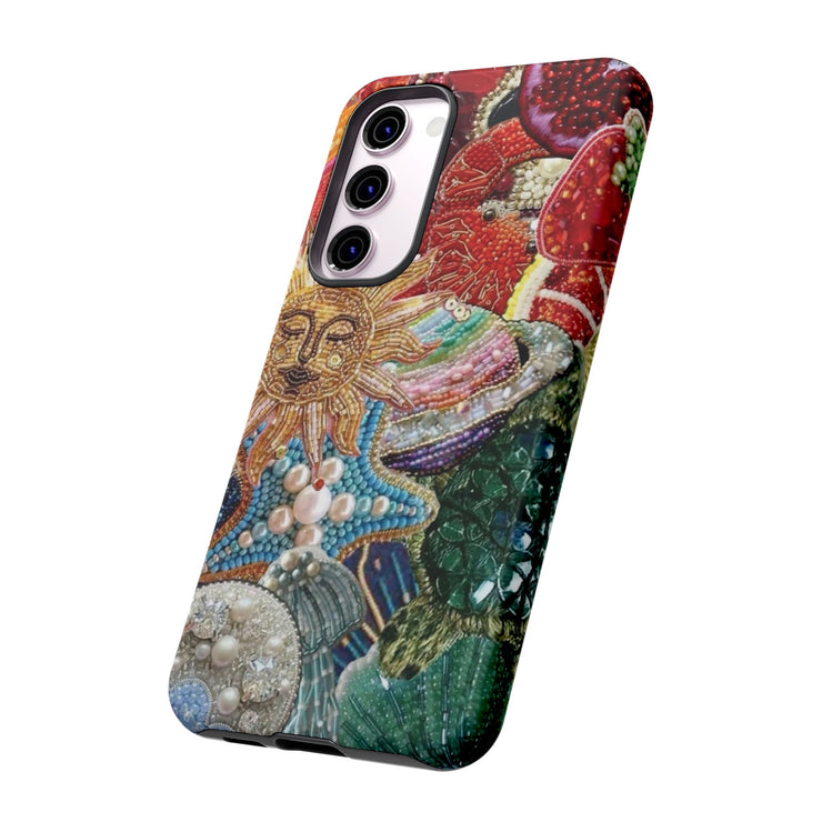 Vintage Mosaic Sun Samsung Cases