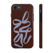 Mocha Ribbon iPhone Case