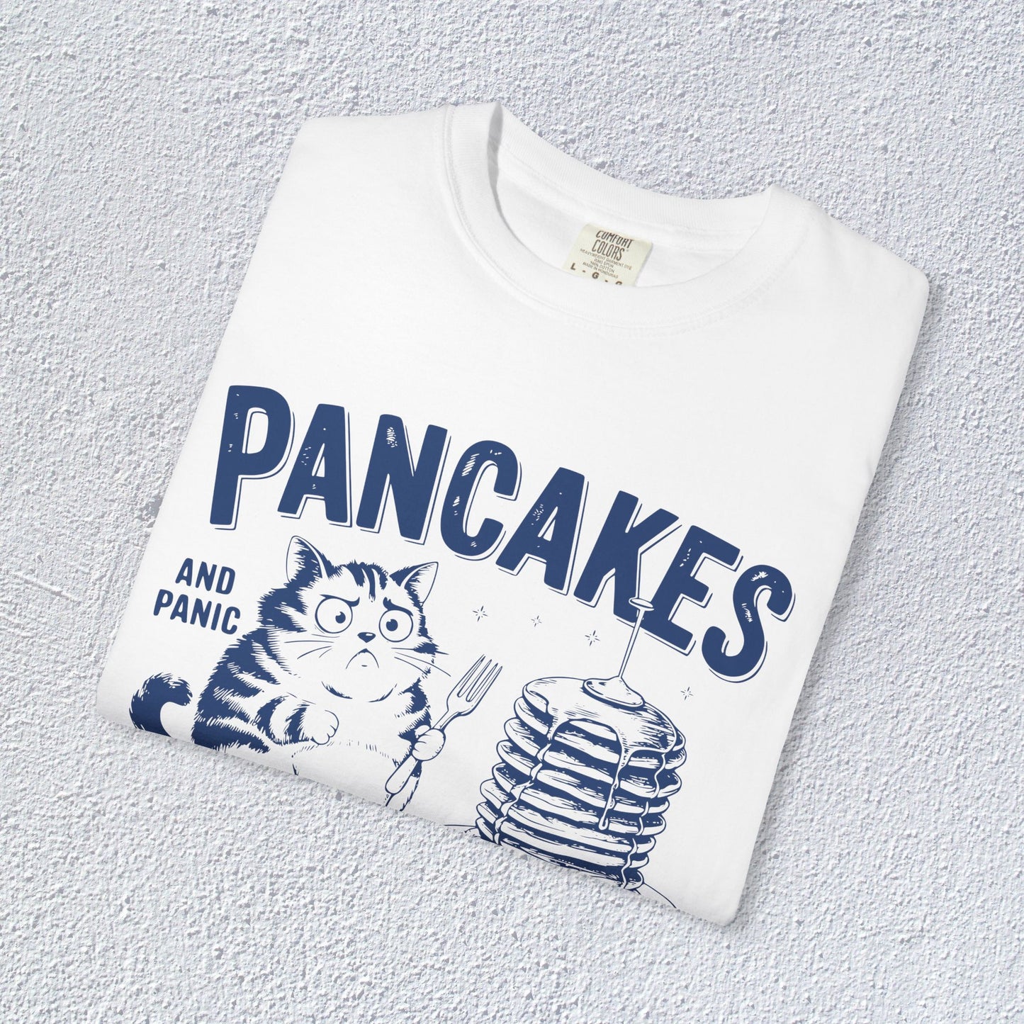 Pancakes and Panic Attacks T-Shirt, Mental Health Graphic Tee, Gift for Introverts