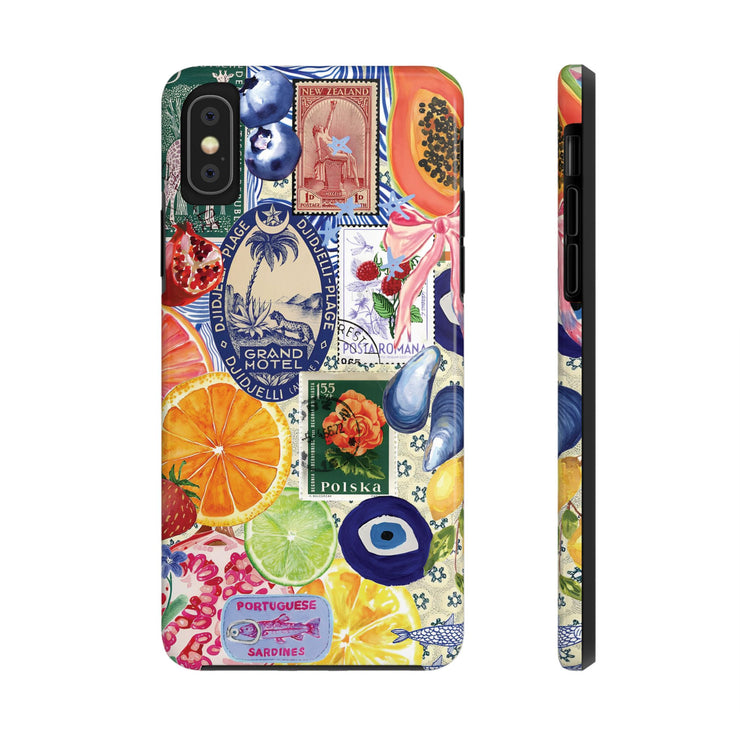 Fruity European Collage Tough iPhone Case