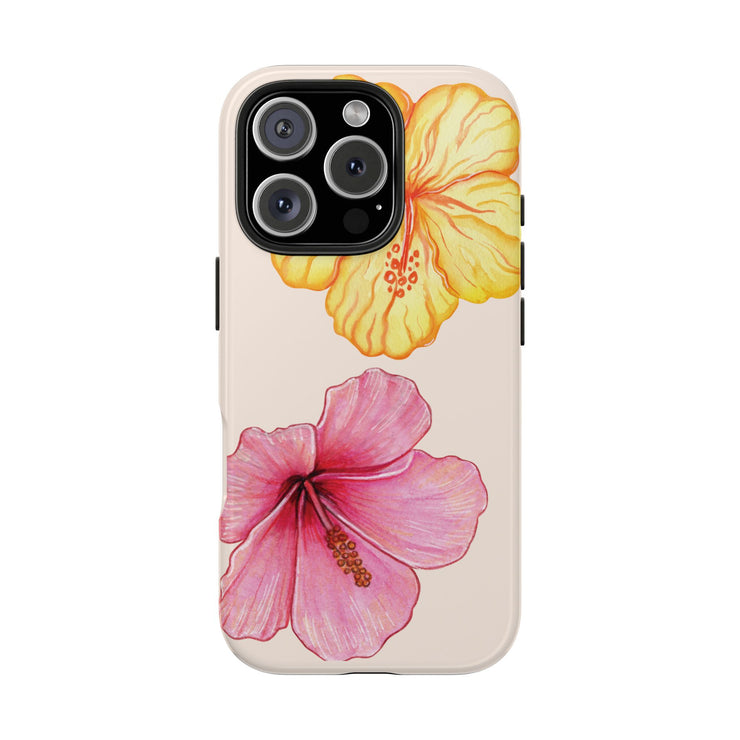 Hibiscus Flower Yellow Tough iPhone Case