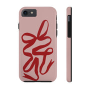 Valentine Ribbon Tough iPhone Case