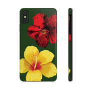 Hibiscus Flowers Tough iPhone Case