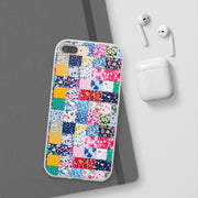 Collage Florals Stamps Flexi iPhone Cases