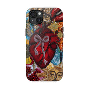 Vintage Heart Mosaic Collage iPhone Case