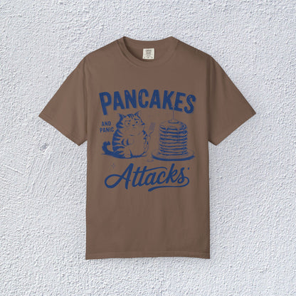 Pancakes and Panic Attacks T-Shirt, Mental Health Graphic Tee, Gift for Introverts