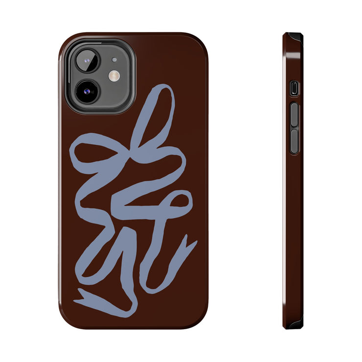 Mocha Ribbon iPhone Case