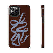 Mocha Ribbon iPhone Case