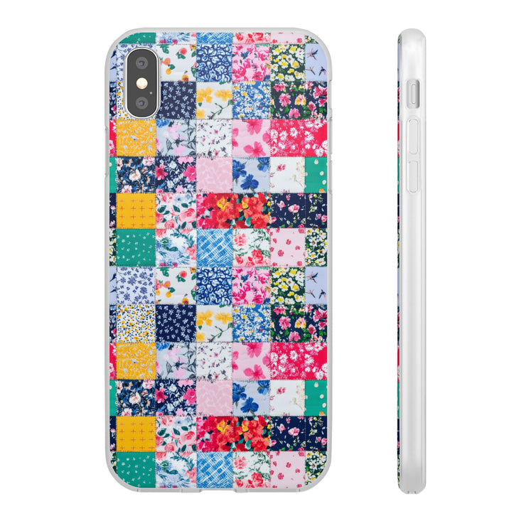 Collage Florals Stamps Flexi iPhone Cases